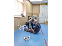 보건소 '어르신 운동 완성' 사후 체력측정